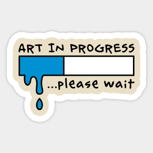 Art-in-Progress Sticker